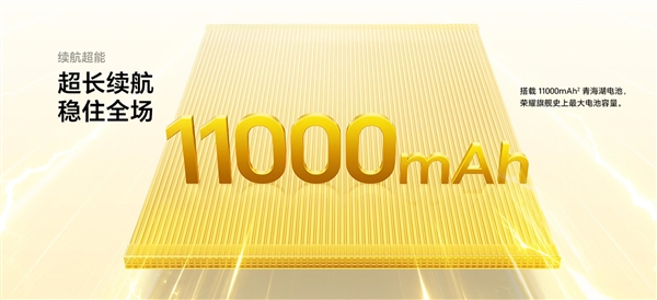 荣耀Magic9超能版首发11000mAh青海湖电池:旗舰机史上电池最大机型 荣耀Magic9超能版首发11000mAh青海湖电池:旗舰机史上电池最大机型