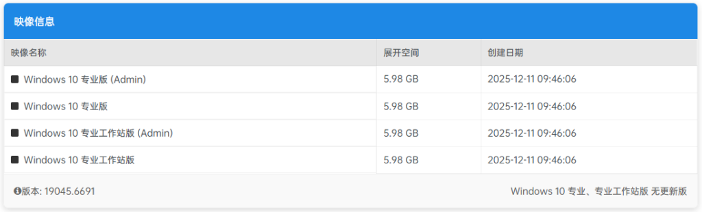 【不忘初心】Windows10 22H2 (19045.7725) X64 无更新[纯净精简版][2.6G](2026.9.11)&nbsp;