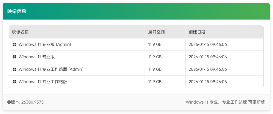 【不忘初心】 Windows11 26H2 (26300.9457）X64 可更新[纯净精简版][4.49G]