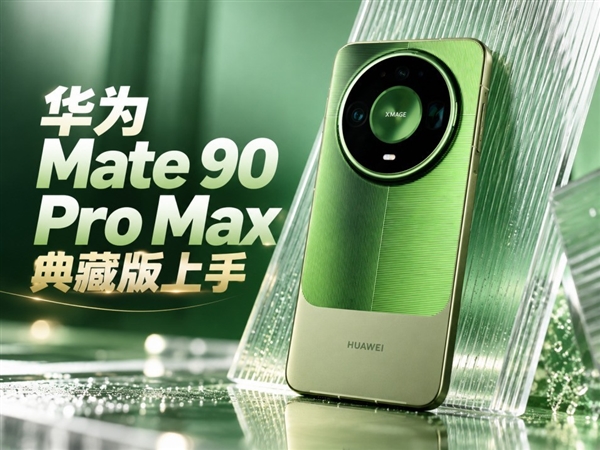 华为Mate 90 Pro Max典藏版上手:翡冷翠很抢眼!积木壳也有新玩法 华为Mate 90 Pro Max典藏版上手:翡冷翠很抢眼!积木壳也有新玩法